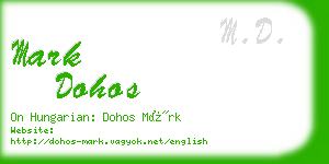 mark dohos business card